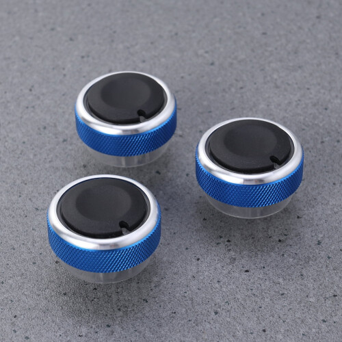 Mizh3pcs Interrupteur de commande de climatisation Bouton AC Compatible avec Focus2 3 (Bleu) 1