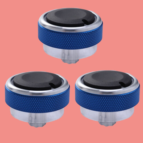 Mizh3pcs Interrupteur de commande de climatisation Bouton AC Compatible avec Focus2 3 (Bleu) 2