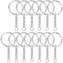 Split Key Chains 25mm Silver 150pcs