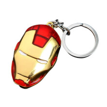 Iron Man mask keychain gold-plated Avengers gift