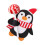 Penguin Santa lollipop decorations black 50 pcs 4