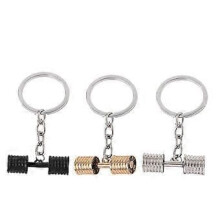Dumbbell keychain exercise charm 3 pcs