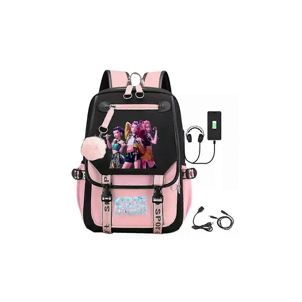K-Pop Demon Hunters anime school backpack for students