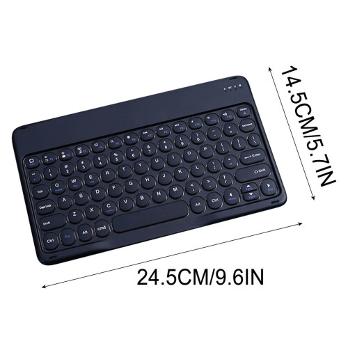 Bluetooth Keyboard Portable Retro Mini Slim for iOS Android 2