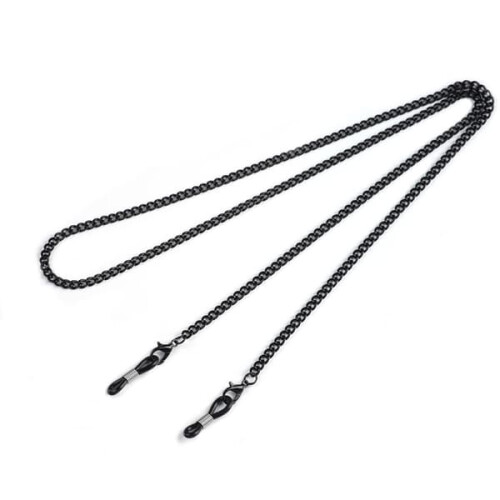 Corrente para óculos de cordão resistente e prateada 2