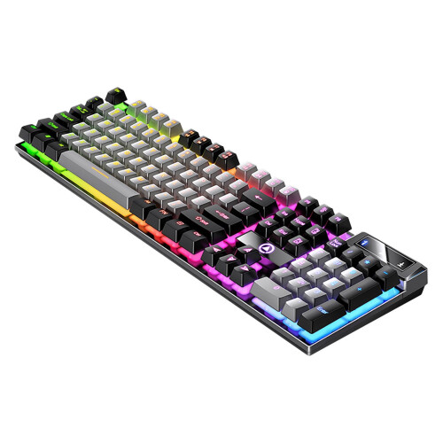 USB Wired Floating Gaming Keyboard Ergonomic 1