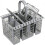 Dishwasher cutlery basket with removable handle 1