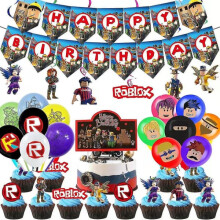 Roblox party decoration set 60 pieces