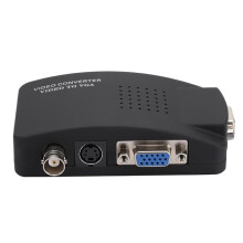 BNC S-Video to VGA converter adapter for PC monitor