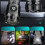 Mini 3-LED lommelykt vanntett 5-modus Type-C lading 5