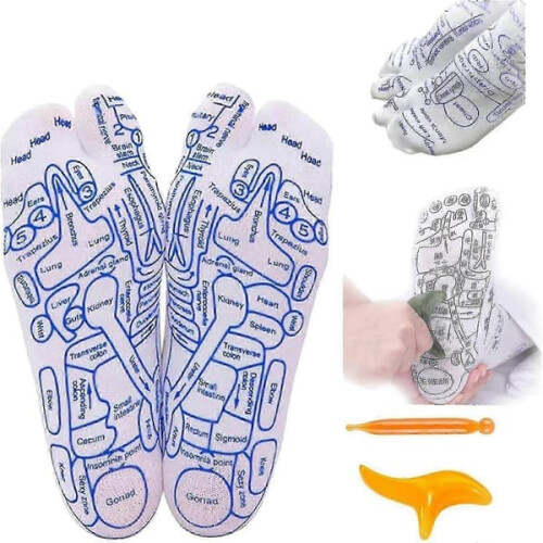 Reflexology Socks with Massage Tool and Acupressure Pen