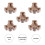 Microwave Turntable Coupler Plastic 5 pcs 2