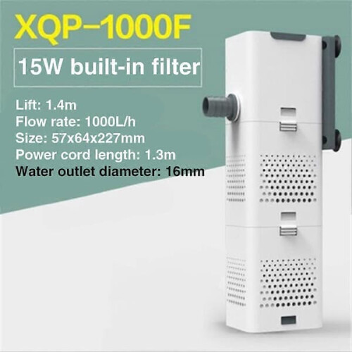 Aquarium filter pump air pump wave maker 1000L/h 1