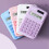 Pink desktop calculator 12-digit LCD display 5