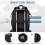 Women's Black Laptop Backpack with Padded Straps 4