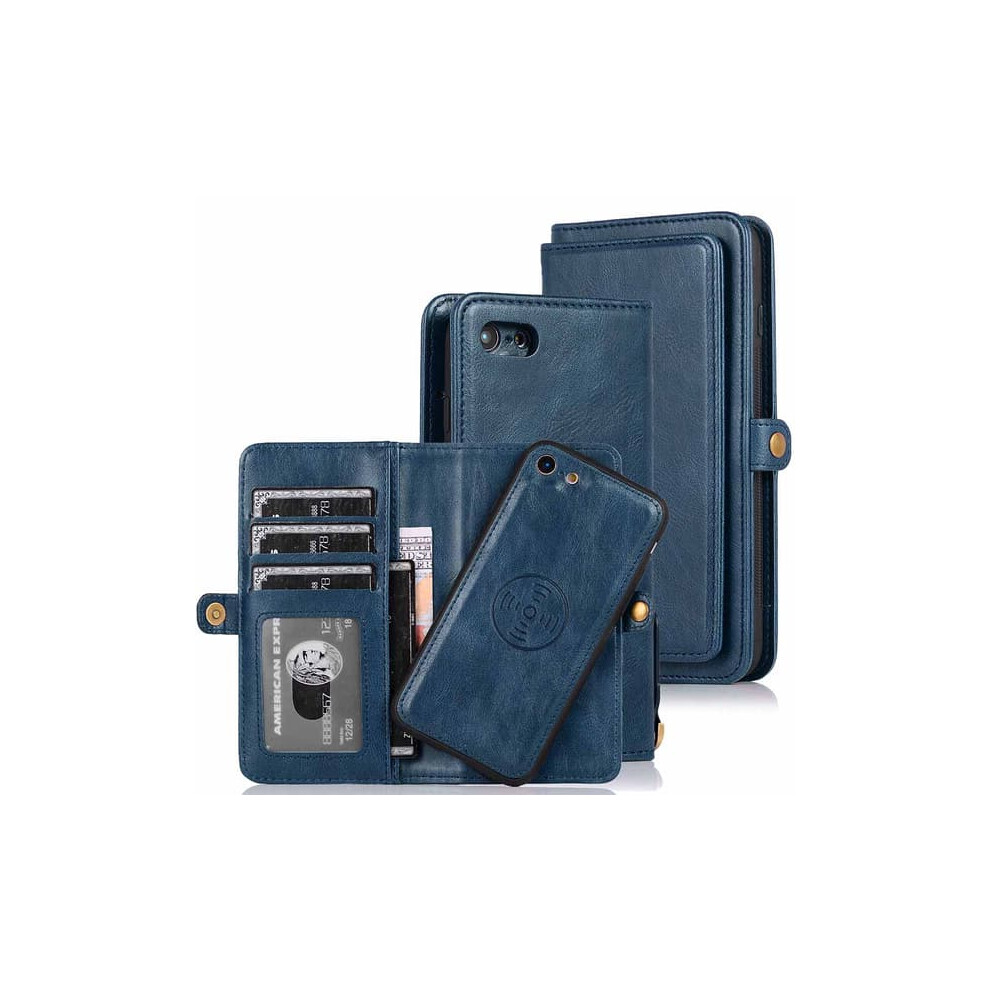 Double Wallet Case For Iphone Se 2022 Dark Blue 962125917284
