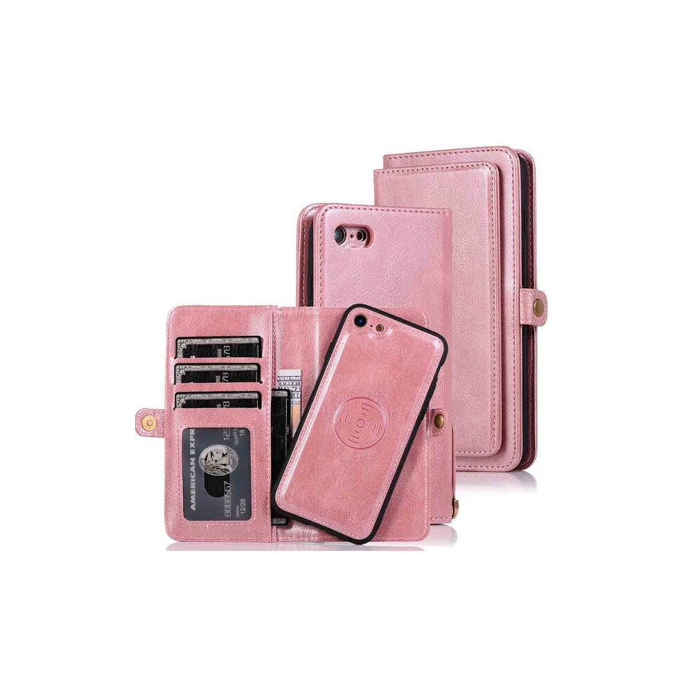 Double Wallet Case For Iphone Se 2022 Rose Gold 962125917246