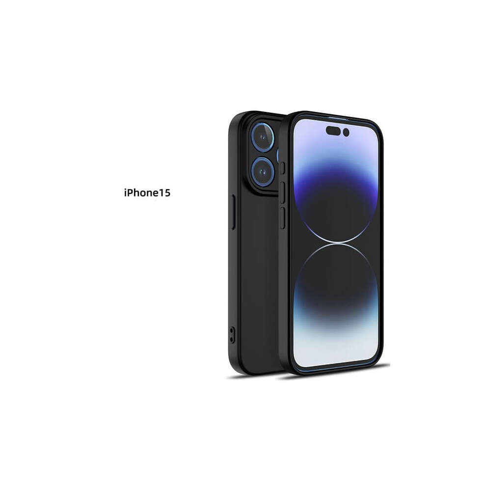 Iphone 15 Pro Cover Microfiber Silicone Black 962125917567