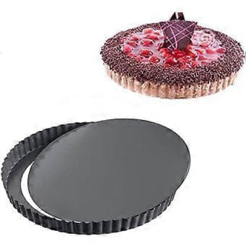 Carbon Steel Pie Pan Nonstick 22 cm Removable Bottom