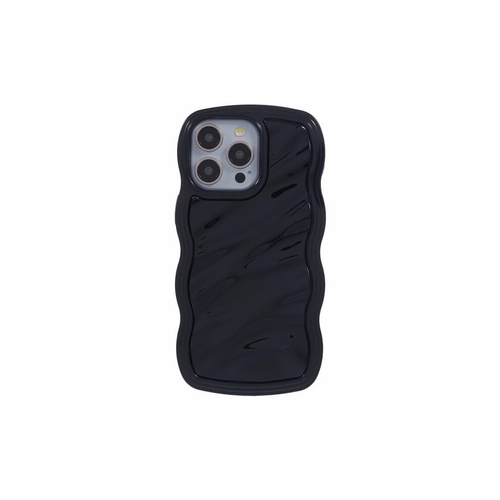 Iphone 15 Pro Max Case Wavy Texture Black 962125916362