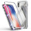 Magnetic Case with Tempered Glass for iPhone XS Max Silver 6