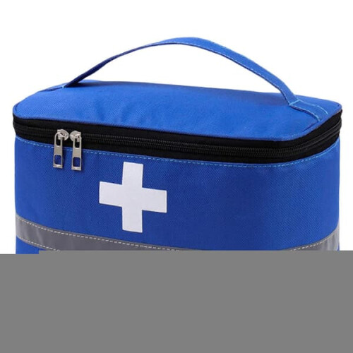 First Aid Bag Blue Oxford Cloth Large Capacity 1 Pack