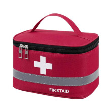 First Aid Bag Red M Size Oxford Cloth 1 Large Compartment