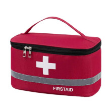 First Aid Bag Red Oxford Cloth Large Capacity 1 Pack