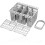 Dishwasher cutlery basket with removable handle 3