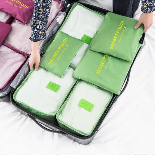 Travel Bag Organizer Cubes Grey 6-Piece Set 2