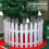White Plastic Fence Decoration for Christmas Tree and 2