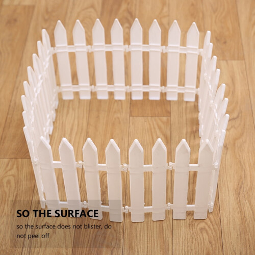 White Plastic Fence Decoration for Christmas Tree and 2