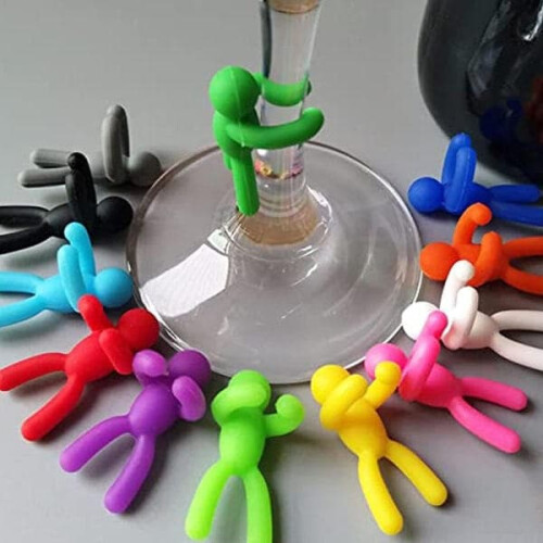Glass Drink Markers Silicone 12 Pieces 1