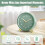 Analog Alarm Clock with Night Light Silent 1 Pack 4
