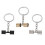 Dumbbell keychain exercise charm 3 pcs 2