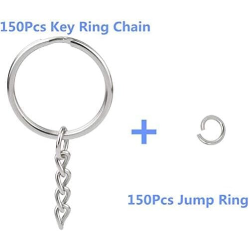 Split Key Rings 25mm Silver 100pcs 1