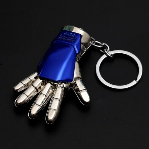 Iron Man Gloves Keychain Blue Avengers 1pc 2