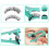 Magnetic Eyelashes Mint Green Set 2 2