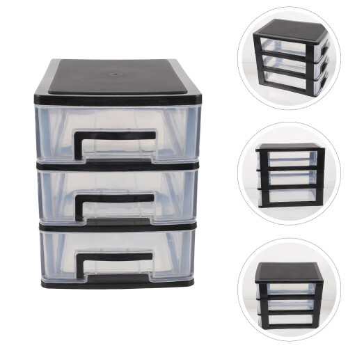 Plastic Desk Organizer Cabinet with 4 Drawers 1