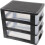 Plastic Desk Organizer Cabinet with 4 Drawers 3