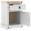 VidaXL vidaXL Bedside Table Corona White 45 x 35 x 64 cm Solid Pine Wood 5