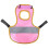 Chicken Reflective Vest for Poultry - Pink Polyester Feather Protection Saddle 1