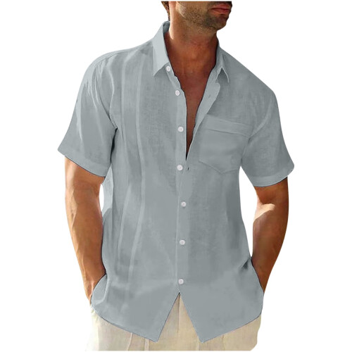 Men's Summer Gradient Short Sleeve Round Neck Tee