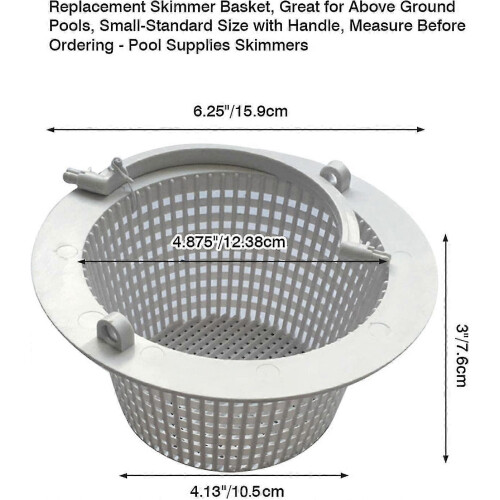 Swimming Pool Skimmer Basket Compatible with Inground Pools 16cm Plastic Replacement 1