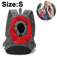 Hunde-Fronttragetasche mit atmungsaktivem Netzgewebe und Kopf-Aussparungs-Design für kleine bis mittelgroße Hunde