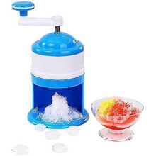 Broyeur à glace manuel portable à manivelle pour granités, granitas et cocktails