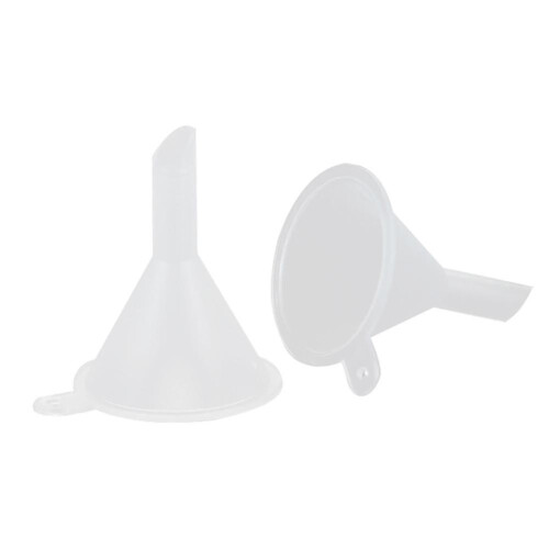 Mini Funnel, 10 Pack Durable Plastic Loading Hopper, Dispensing Tool for Perfume, Essence and Cream 1
