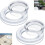 Conjunto Anel e Tampa para Buraco de Guarda-sol de Mesa de Pátio, Compatível com Mesas de Buraco de 2 Polegadas, Silicone 1