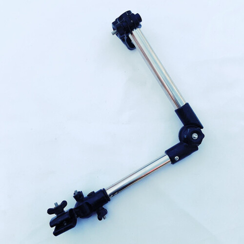Bicycle Umbrella Holder Mount Stand Folding Black for Handlebar 22-25mm 2