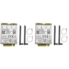 2X T77W968 DW5821E X20 4G LTE Module Cat16 Gigabit 4G Wireless Card for 5420 5424 7424 Laptop+4X8DB Antennas Kit